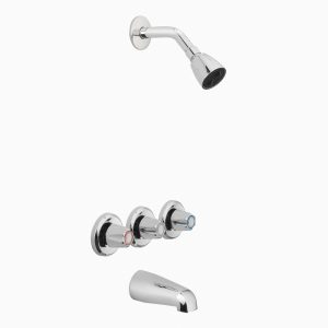 OakBrook 3-Handle Polished Chrome