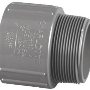 Charlotte Pipe 1 in. Slip X 1 in. D MPT PVC Adapter