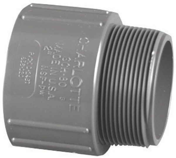 Charlotte Pipe 1 in. Slip X 1 in. D MPT PVC Adapter