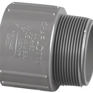 Charlotte Pipe 1-1/2 in. Slip X 1-1/2 in. D MPT PVC Adapter