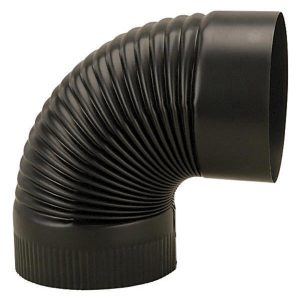 Imperial 8 in. D X 8 in. D 90 deg Galvanized Steel Stove Pipe Elbow