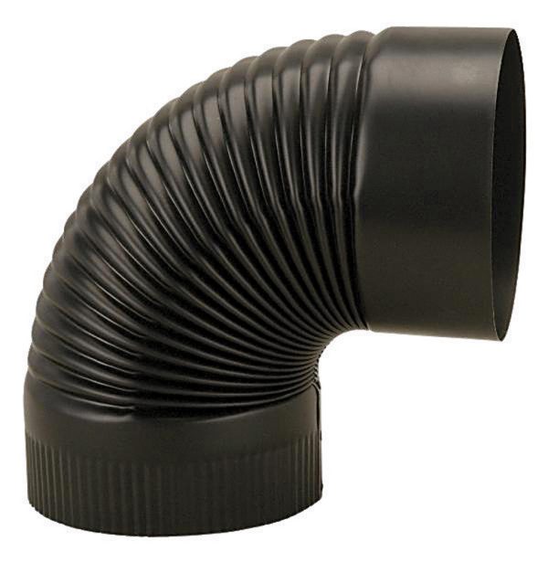 Imperial 8 in. D X 8 in. D 90 deg Galvanized Steel Stove Pipe Elbow