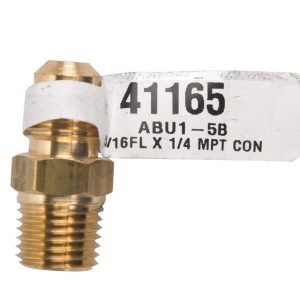 JMF Company 5/16 in. Flare X 1/4 in. D Male Brass Adapter