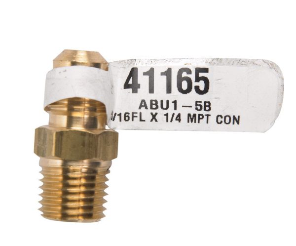 JMF Company 5/16 in. Flare X 1/4 in. D Male Brass Adapter