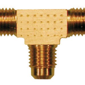 JMF Company 1/4 in. Flare X 1/4 in. D Flare Brass Tee