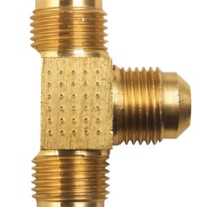 JMF Company 3/8 in. Flare X 3/8 in. D Flare Brass Tee