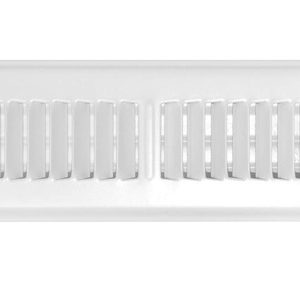 Tru Aire 2 in. H X 14 in. W 2-Way Powder Coat White Steel Floor Register