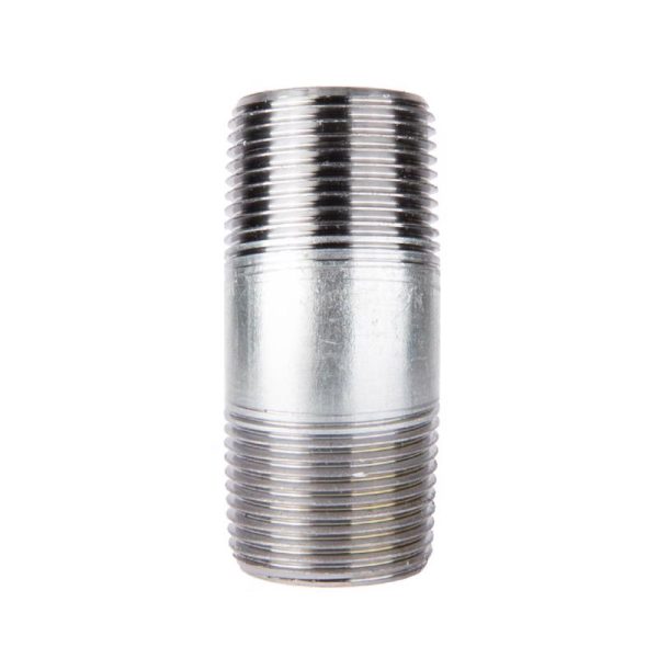 STZ Industries 1-1/4 in. MIP each X 1-1/4 in. D MIP in. Galvanized Steel 3 in. L Nipple