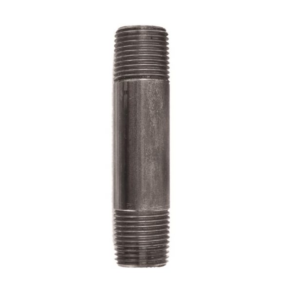 STZ Industries 1/2 in. MIP each X 1/2 in. D MIP Black Steel 3-1/2 in. L Nipple