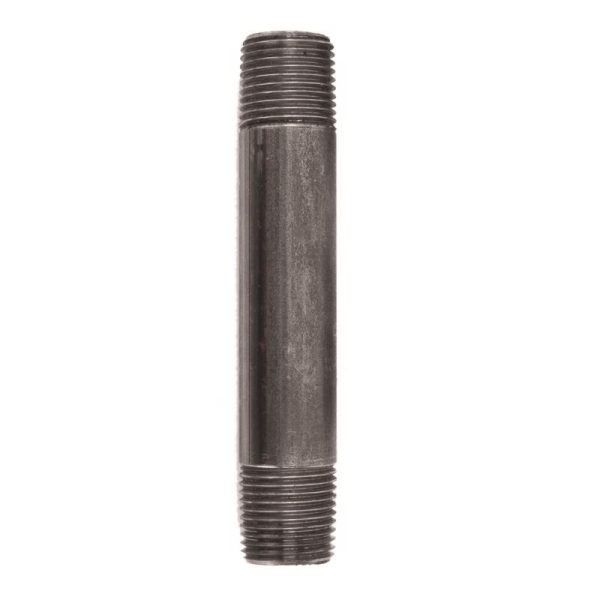 STZ Industries 1/2 in. MIP each X 1/2 in. D MIP Black Steel 4-1/2 in. L Nipple