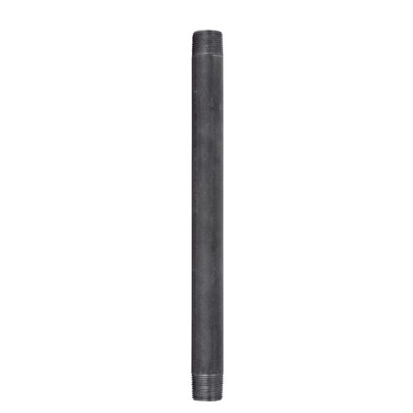 STZ Industries 3/4 in. MIP each X 3/4 in. D MIP Black Steel 12 in. L Nipple