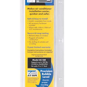 AC-Safe White Steel Universal Air Conditioner Support 160 lb