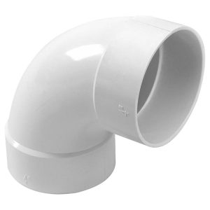 NDS Schedule 35 4 in. Hub each X 4 in. D Hub PVC Elbow