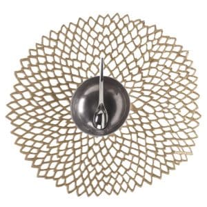 Chilewich TerraStrand Brass Vinyl Placemats 15 in. 14 in.