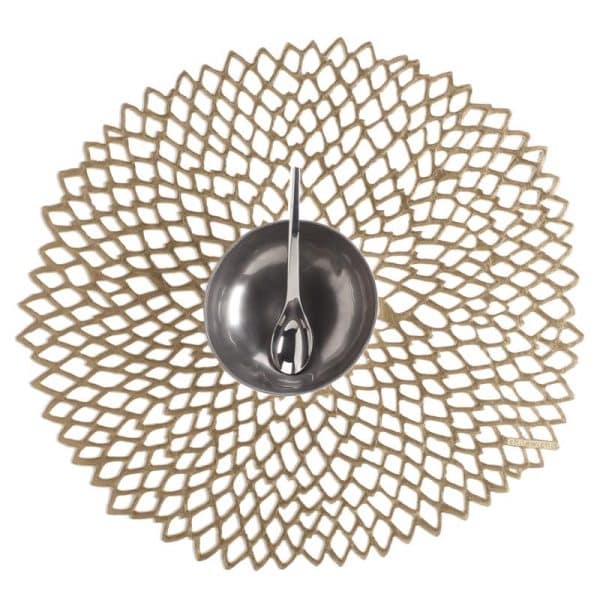 Chilewich TerraStrand Brass Vinyl Placemats 15 in. 14 in.