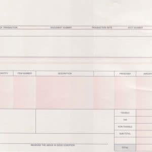 Centurion 7-5/16 in. W X 9-1/2 in. L 3-Ply Invoice Paper 1000 pk