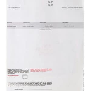 Centurion 8-1/2 in. W X 11 in. L Rental Contract Paper 250 pk