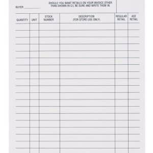 Centurion 5-1/2 in. W X 8-1/2 in. L Warehouse Order Pad 5 pk