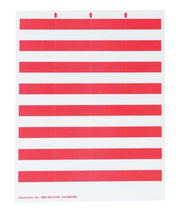 Centurion 11 in. H X 8-1/2 in. W Rectangle Red Bin Tag Labels 250 pk