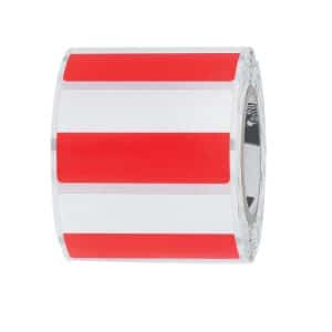 Zebra Centurion 1.12 in. H X 1.93 in. W Rectangle Red Bin Tag Labels 3200 pk