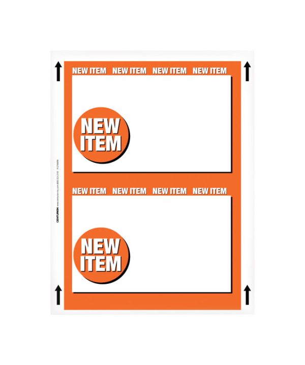 Centurion English White Informational Sign 11 in. H X 8.5 in. W
