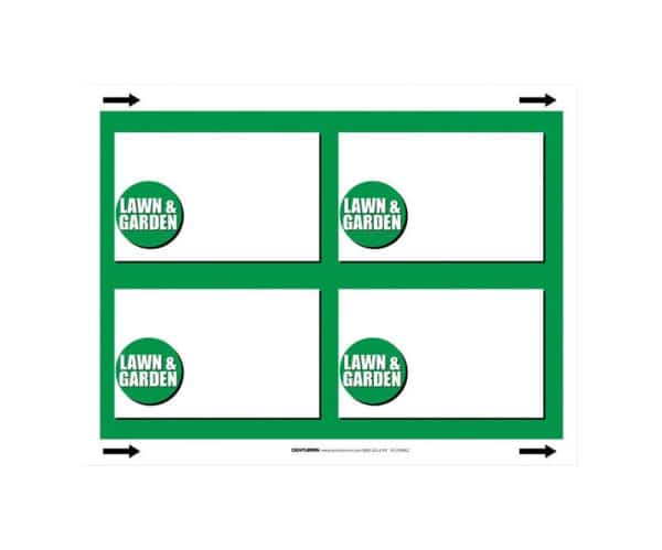Centurion English White Informational Sign 11 in. H X 8.5 in. W