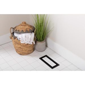 Aria Vent 1-7/8 in. H X 12-7/8 in. W Matte Black ABS Plastic Vent Cover