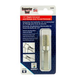 Superior Tool 1/2 in. Nipple Extraxtor Set 1 pc