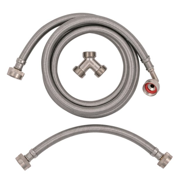 Eastman Eastman 3/4 in. FHT X 3/4 in. D FHT 6 ft. Stainless Steel Installation Kit