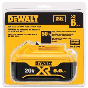 DeWalt 20V Max 20 V 6 Ah Lithium-Ion Battery Pack 1 pc