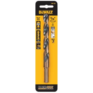 DeWalt 7/16 in. X 5.59 in. L Black Oxide Drill Bit 1 pc