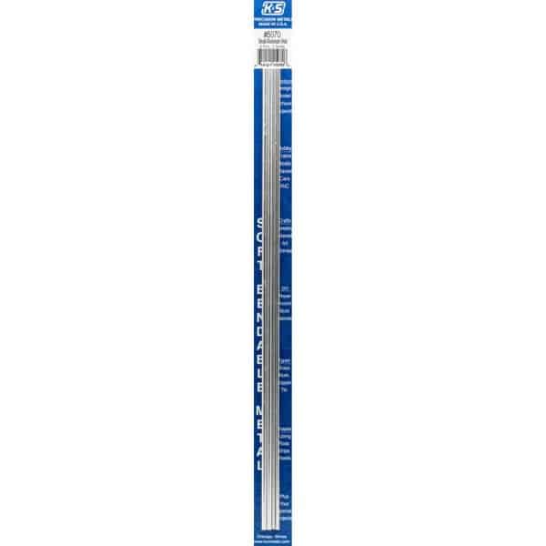 K&S 12 in. L Aluminum Rod 4 pk