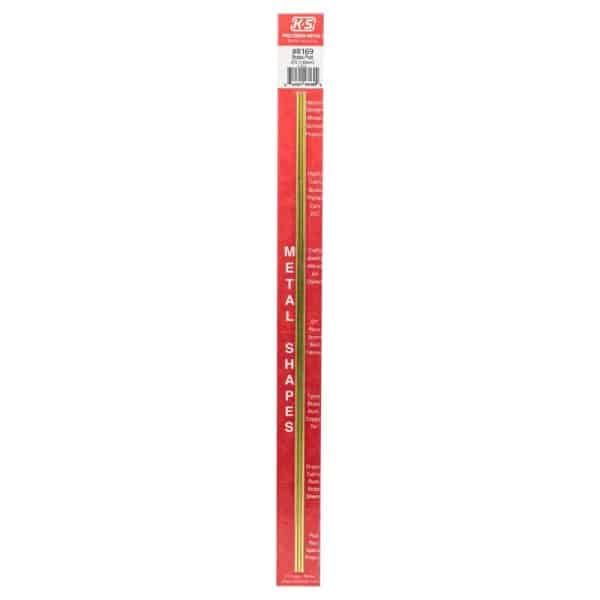 K&S 0.072 in. D X 12 in. L Brass Rod 3 pk