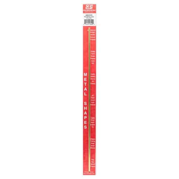 K&S 1/8 in. D X 12 in. L Round Brass Tube 1 pk