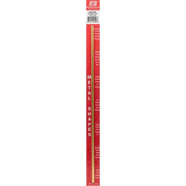 K&S 5/32 in. D X 12 in. L Round Brass Tube 1 pk