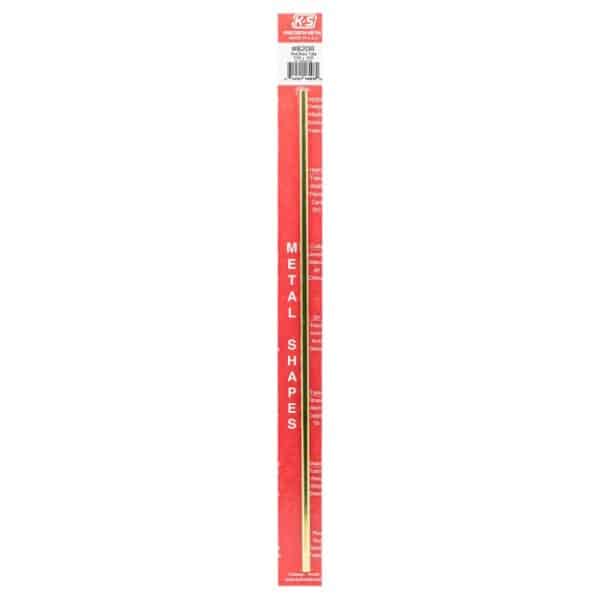 K&S 7/32 in. D X 12 in. L Round Brass Tube 1 pk