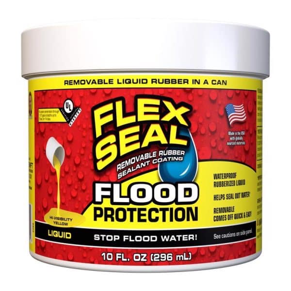 FLEX SEAL Family of Products FLOOD Protection Yellow Liquid Rubber Sealant Coating 10 oz