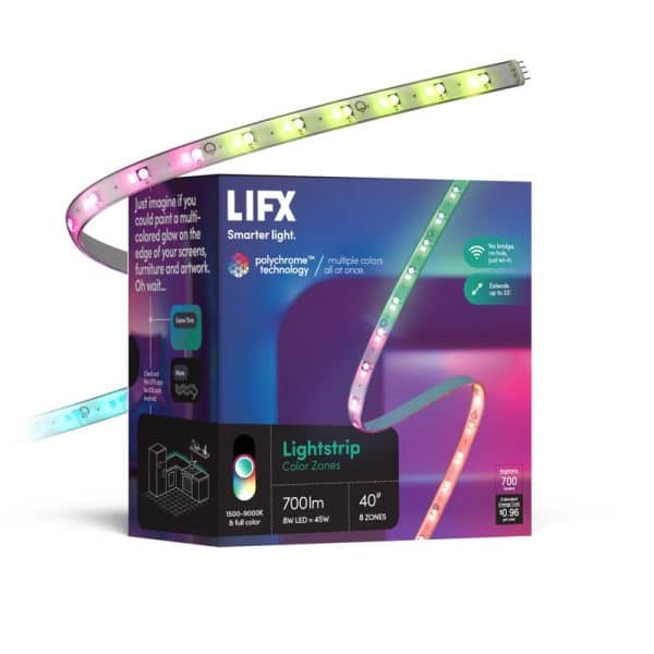 LIFX 40 in. L Color Changing Plug-In LED Strip Light 700 lm