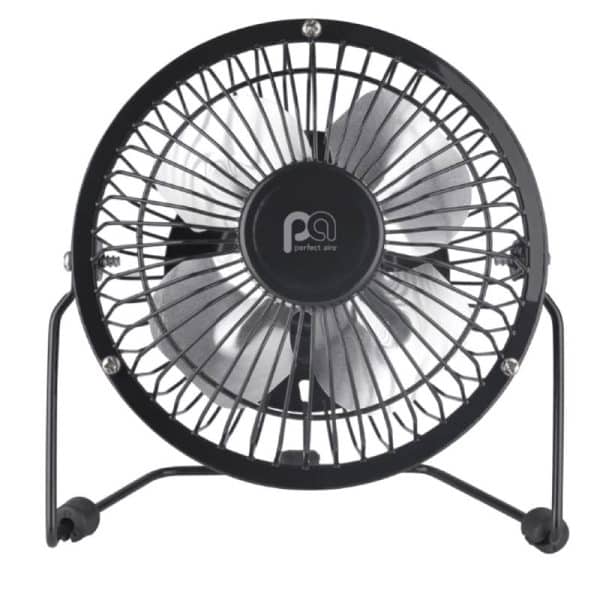Perfect Aire 6.25 in. H X 4 in. D 1 speed Table Fan