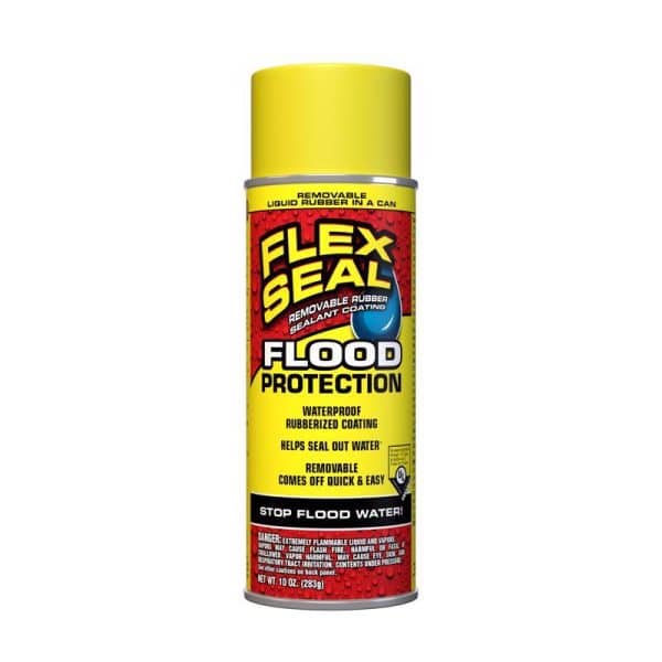 FLEX SEAL Family of Products FLOOD Protection Yellow Rubber Spray Sealant 10 oz