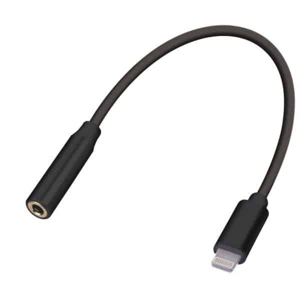 Fabcordz Black Adapter Lightning Audio Adapter For Universal