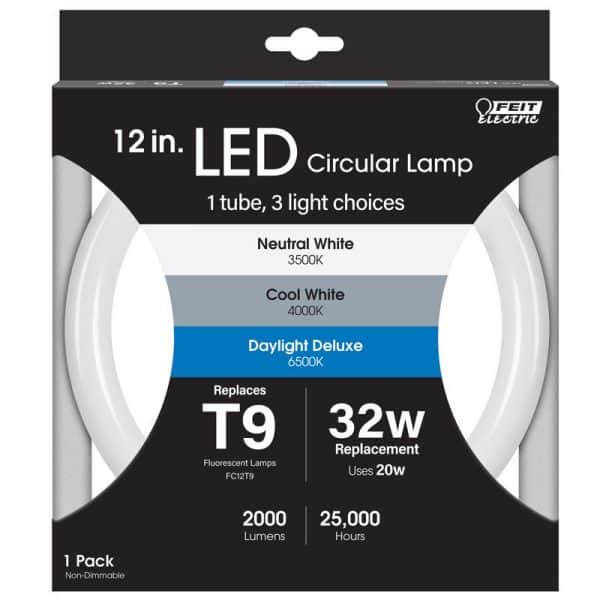 Feit Electric T9 4-Pin LED Tube Light Color Changing 32 Watt Equivalence 1 pk