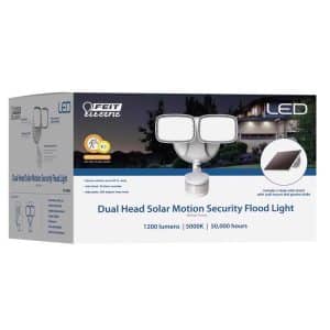 Feit Electric Motion-Sensing Solar Powered LED White Security Floodlight