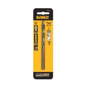DeWalt Black & Gold 11/32 in. X 4-7/8 in. L High Speed Steel Drill Bit 1 pk