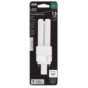 Feit Electric PL G24Q-1 4 Pin LED Light Bulb Cool White 13 Watt Equivalence 1 pk
