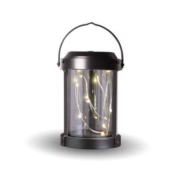 Feit Electric 4 in. Solar Power Metal Round Hanging Pathway Light Bronze