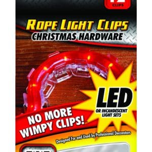 Commercial Christmas Hardware 1.38 in. Rope Light Clips Accessory