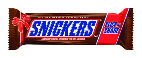 Snickers Slice n' Share Milk Chocolate, Peanuts, Caramel, Nougat Candy Bar 16 oz