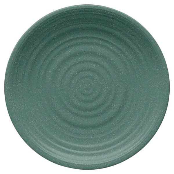 Tarhong Green Bamboo/Fiber Artisan Dinner Plate 1 each