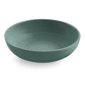 Tarhong Green Bamboo/Fiber Artisan Low Bowl 1 each